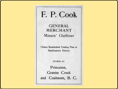 FP Cook blog title frame