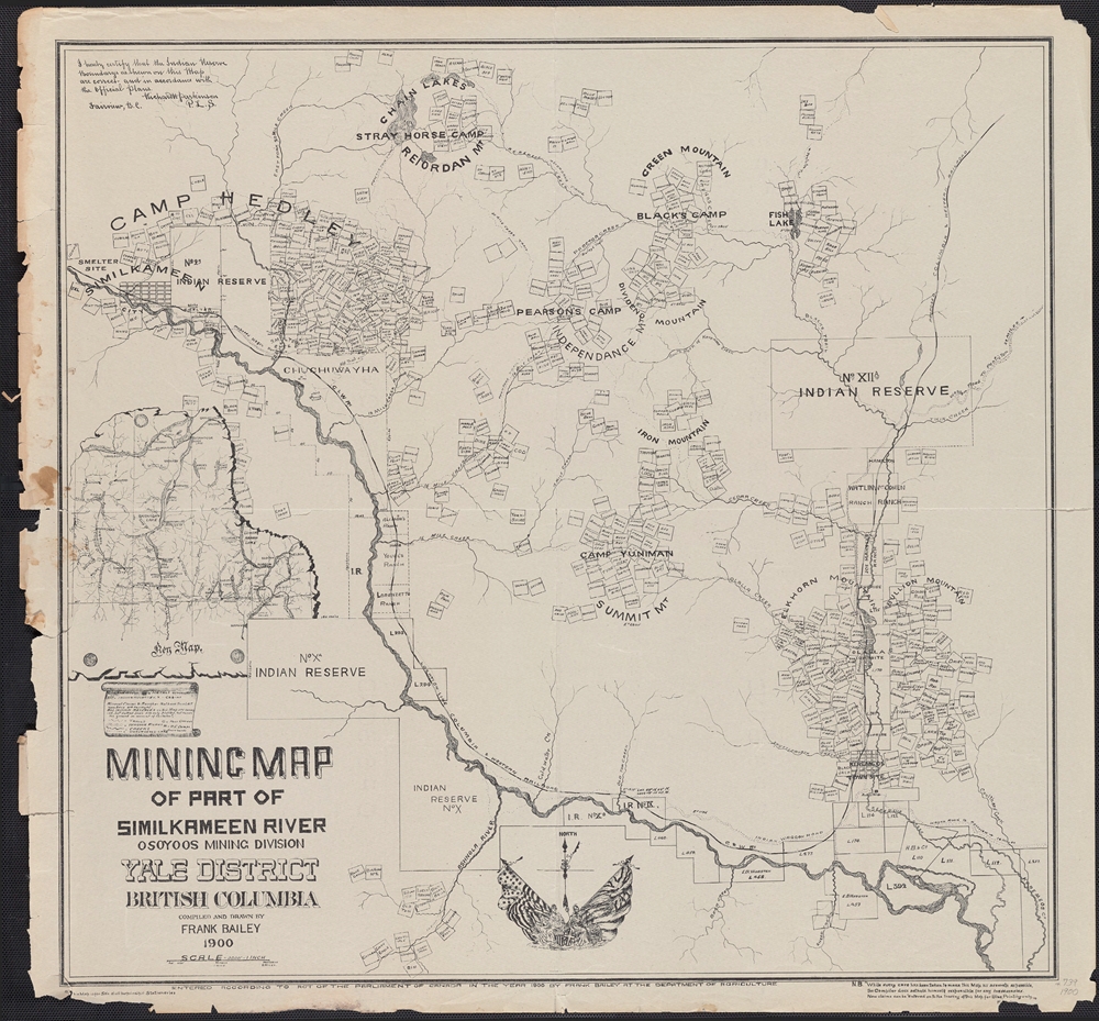 Bailey mining map 1900