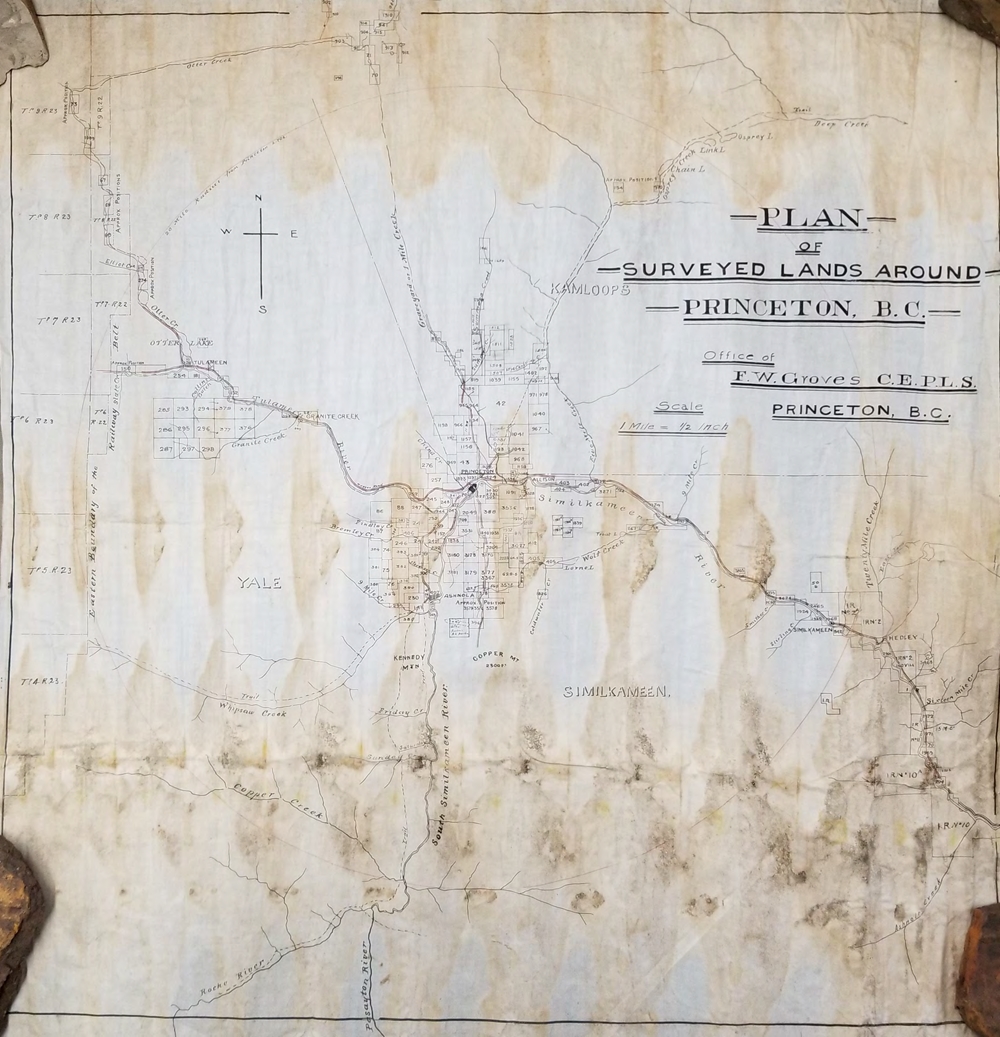 Surveyed Lands Around Princeton c1912