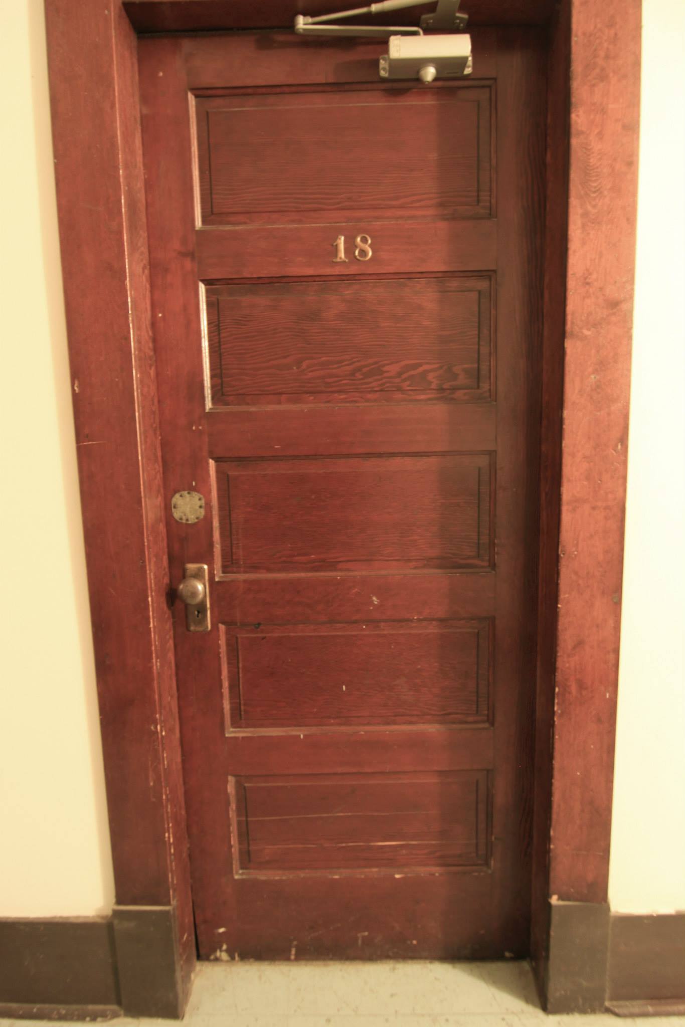 Coalmont Hotel room door