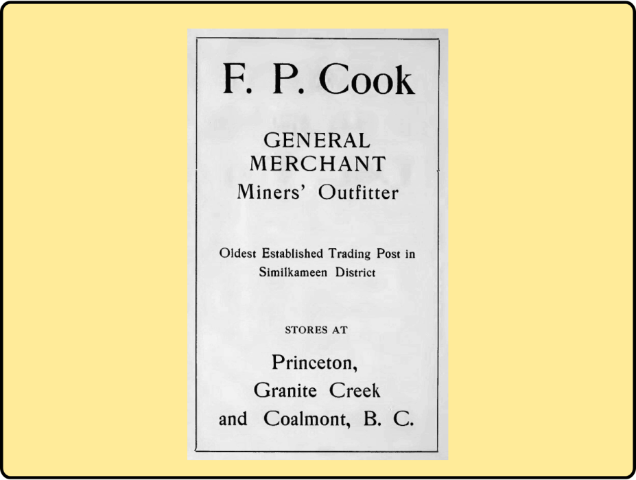 FP Cook blog title frame